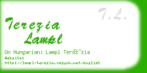 terezia lampl business card